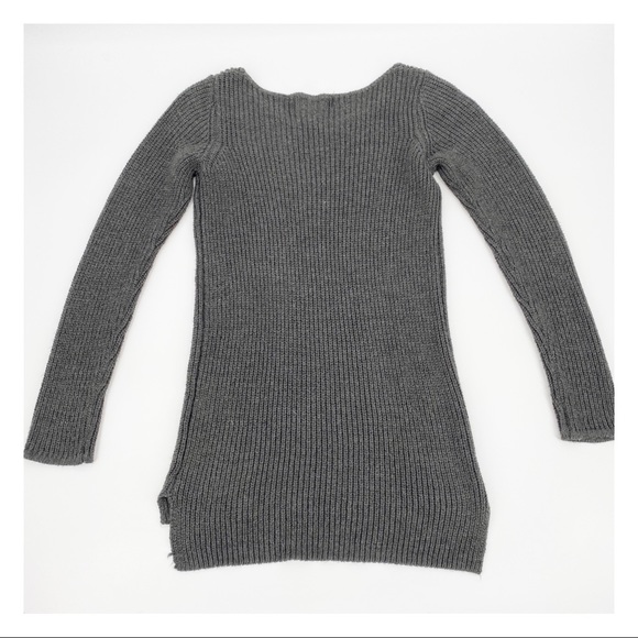 Mossimo Long Sleeved Grey Sweater Small - Picture 2 of 7